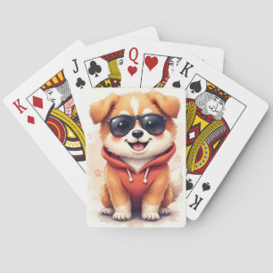 Grappige Keeshond Kawaii Hond Pokerkaarten