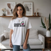 Grappige kersenvibe slogan moederdag t-shirt
