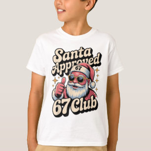 Grappige kerst 67 Meme - Retro Kerstman Goedgekeur T-shirt