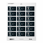 Grappige kerst Baby zwangerschapsaankondiging Etiket (Full Sheet)