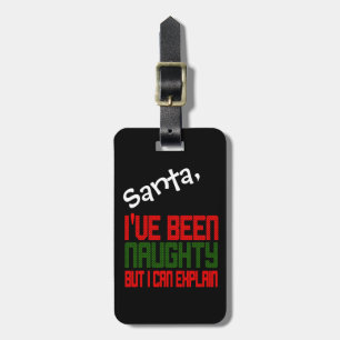 Grappige Kerst Bagage Label Ik Ben Braaf Geweest
