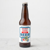 Grappige kerst bier labels bier etiket (Voorkant)
