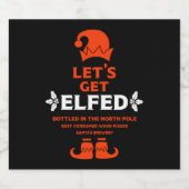 Grappige kerst bier labels bier etiket (Enkel label)