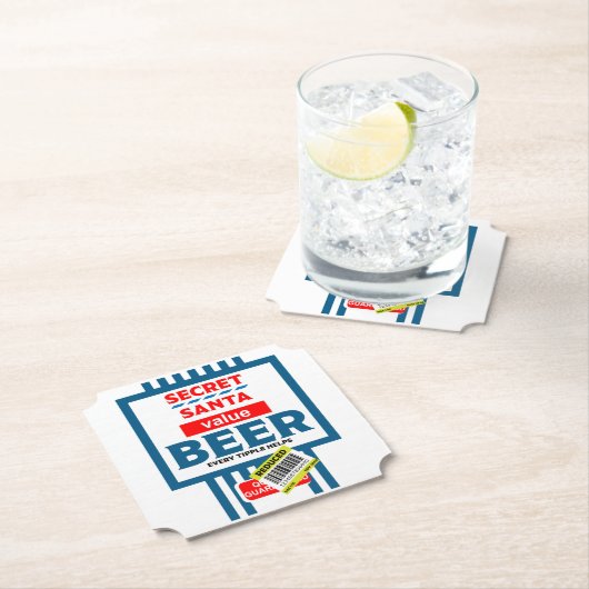 Grappige kerst bier labels kartonnen onderzetters (Insitu)