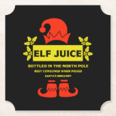 Grappige kerst bier labels kartonnen onderzetters (Voorkant)