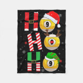 Grappige kerst biljart Ho Ho Kerstmis Matching P Fleece Deken (Voorkant)