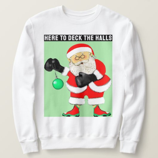 Grappige Kerst Boksen Trui (Design voorkant)