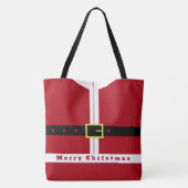 Grappige kerst Canvas tas (Achterkant)