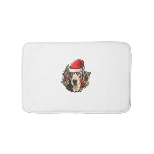 Grappige kerst catahoula luipaard hond badmat (Voorkant)