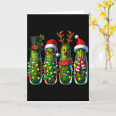 Grappige Kerst Ckles  Kaart (Gele Bloem)