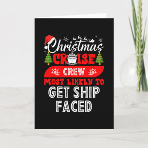 Grappige Kerst Cruise Bemanning Meest Waarschijnli Kaart