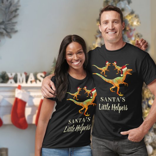 Grappige kerst dinosaurussen citaat t-shirt