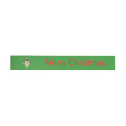 Grappige Kerst Ei Custom Labels Omwikkelbaar Adreslabel (Individueel)