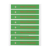 Grappige Kerst Ei Custom Labels Omwikkelbaar Adreslabel (Vel)