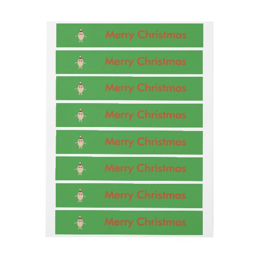 Grappige Kerst Ei Custom Labels Omwikkelbaar Adreslabel (Vel)