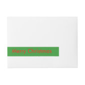Grappige Kerst Ei Custom Labels Omwikkelbaar Adreslabel (Voorkant)