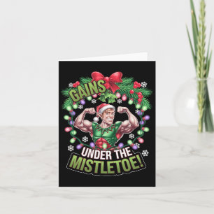 Grappige kerst elf gym workout winsten onder de Mi Kaart