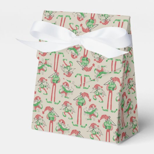 Grappige Kerst Elf Kabouter Bedankdoosjes (Voorkant Zijde)