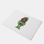 Grappige Kerst Elf St Bernard Dog Saint Bernard Deurmat (Schuin)