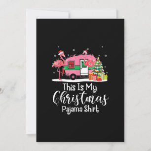 Grappige Kerst Flamingo Camper Cadeaus Feestdagenkaart