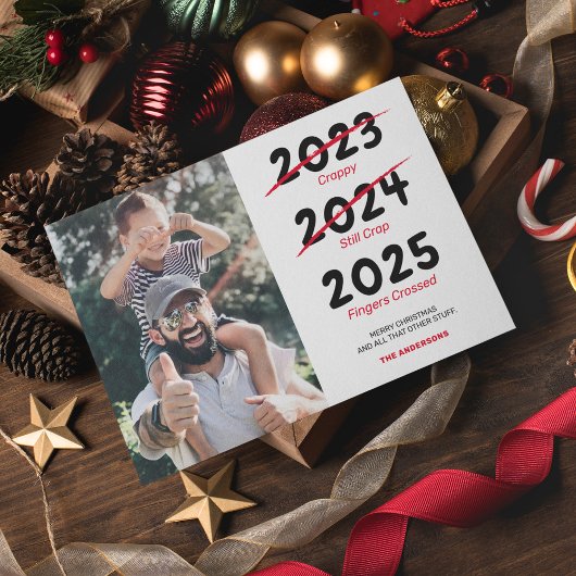 Grappige Kerst Foto Feestdagenkaart