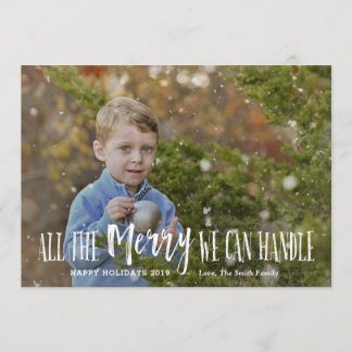 Grappige kerst-foto kaart Vakantiekaart Kinderen