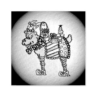 Grappige kerst geit stempel
