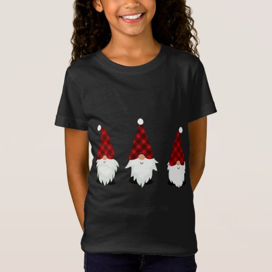 Grappige Kerst Gnomen Kerstmis Familie T-shirt (Voorkant)