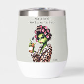 Grappige Kerst Grumpy Green Bont Vrouwen-Mom (Voorkant)