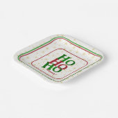 Grappige kerst houding "HO HO al!" Papieren Bordje (Gebogen)