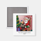 Grappige kerst Humor magneet (Voorkant / Achterkant)