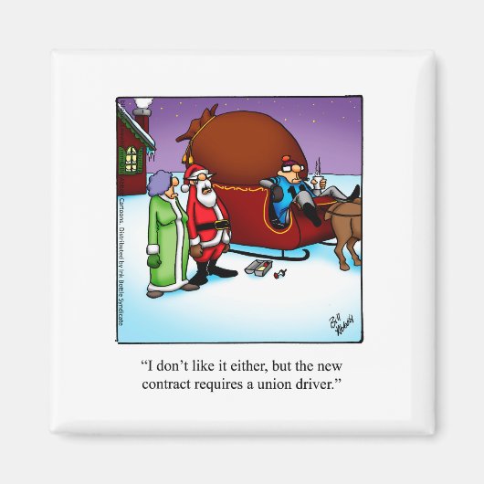 Grappige kerst Humor magneet (Voorkant)