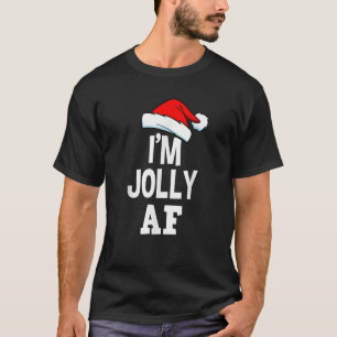 Grappige kerst Ik ben Jolly AF T-shirt Schattige S
