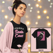 Grappige kerst Ik geloof in Santa Caws T-shirt