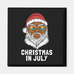 Grappige kerst in juli Kerstman Zonnebril Zomer Va Magneet