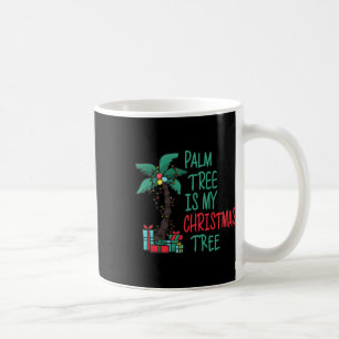 Grappige kerst in juli palmbomen zomer kerst koffiemok