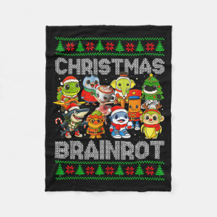 Grappige Kerst Italiaanse Hersenrot Italiaanse Her Fleece Deken
