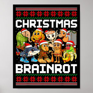 Grappige Kerst Italiaanse Hersenrot Italiaanse Her Poster