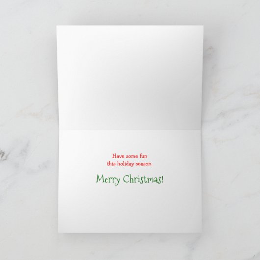 Grappige kerst Kaarten | Rudolph Reindeer Games (Binnen)