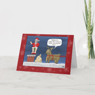 Grappige kerst Kaarten: Spiked de Eggnog Feestdagen Kaart