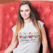 Grappige Kerst Katten Ik Monogram Kerstmis Partij T-shirt