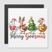 Grappige Kerst Kiekeboe Gans (Voorkant / Achterkant)