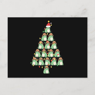 Grappige Kerst Kikker Boom Kerstmis Kikkerliefhebb Briefkaart