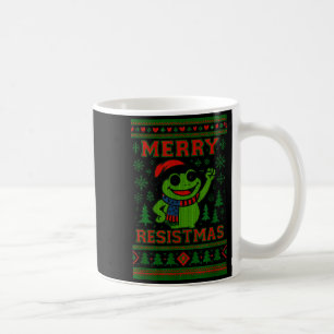 Grappige Kerst Kikker Meme Resistmas Vakantie Humo Koffiemok