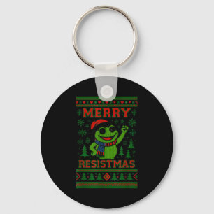 Grappige Kerst Kikker Meme Resistmas Vakantie Humo Sleutelhanger