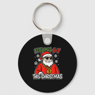 Grappige Kerst Kinderen 6-7 67 Zes Zeven Meme Jong Sleutelhanger