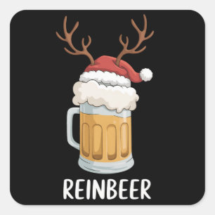 Grappige Kerst Koppel Matchende Vakantie  Vierkante Sticker