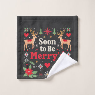 Grappige Kerst Koppels Washandje