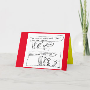 Grappige kerst medische grap Cartoon Feestdagen Kaart