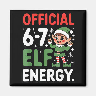 Grappige kerst-meme 6-7 67 Elf Energie Humor Outfi Magneet